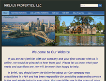 Tablet Screenshot of niklausproperties.com